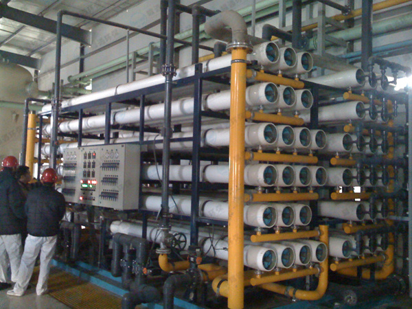 Demineralized water system on-site commissioning